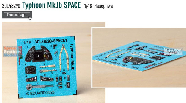 EDU3DL48290 1:48 Eduard SPACE - Typhoon Mk.Ib (HAS kit) - Sprue