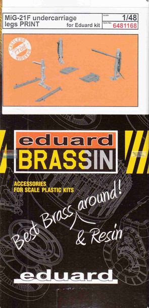 EDU6481168 1:48 Eduard Brassin - MiG-21F Fishbed Undercarriage Legs (EDU kit)