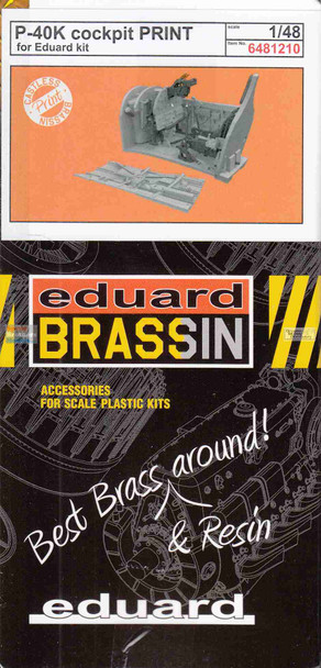 EDU6481210 1:48 Eduard Brassin - P-40K Warhawk Cockpit Set (EDU kit)