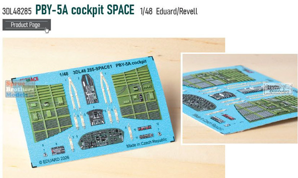 EDU3DL48285 1:48 Eduard SPACE - PBY-5A Catalina Cockpit (EDU/REV kit)