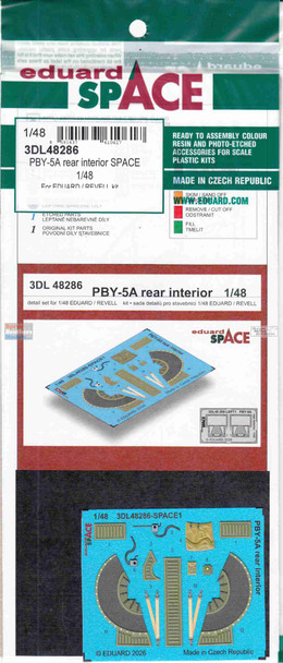 EDU3DL48286 1:48 Eduard SPACE - PBY-5A Catalina Rear Interior (EDU/REV kit)