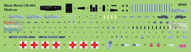 ICM48365 1:48 ICM UH-60 Black Hawk MEDEVAC with Crew & Combat Medics