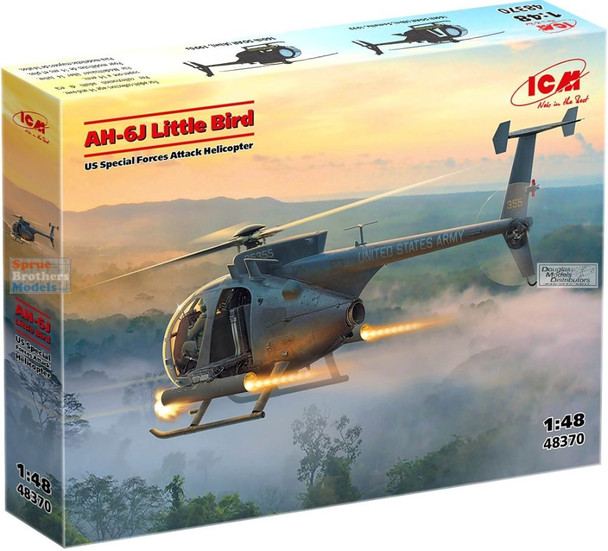 ICM48370 1:48 ICM AH-6J Little Bird US Special Forces Attack Helicopter