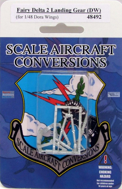 SAC48492 1:48 Scale Aircraft Conversions - Fairey Delta 2 Landing Gear (DRW kit)