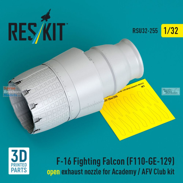RESRSU320255U 1:32 ResKit F-16 Falcon Exhaust Nozzle Open [F110-GE-129] (ACA/AFV kit)