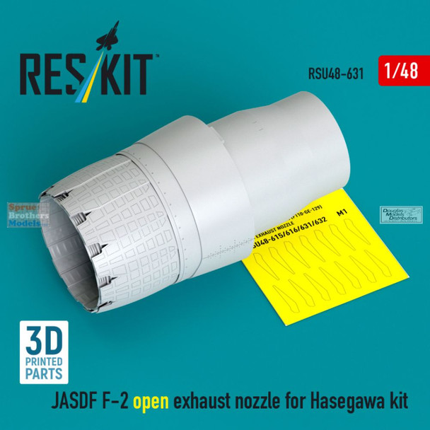 RESRSU480631U 1:48 ResKit JASDF F-2 Open Exhaust Nozzle (HAS kit)