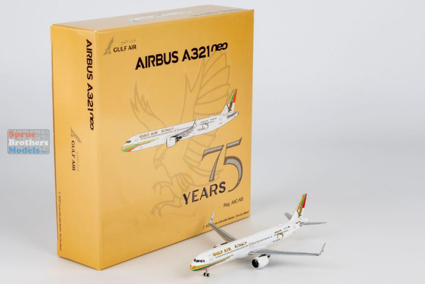 NGM13145 1:400 NG Model Gulf Air Airbus A321neo Reg #A9C-NB '75th Anniversary' (pre-painted/pre-built)