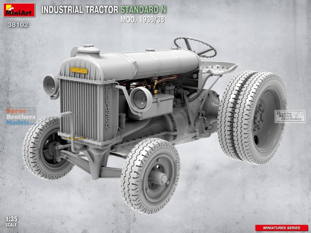 MIA38102 1:35 Miniart Industrial Tractor Standard N Mod 1936/38