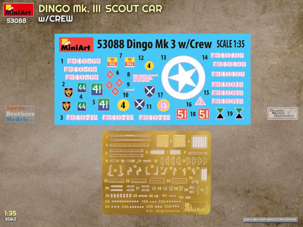 MIA53088 1:35 Miniart Dingo Mk.III Scout Car with Crew
