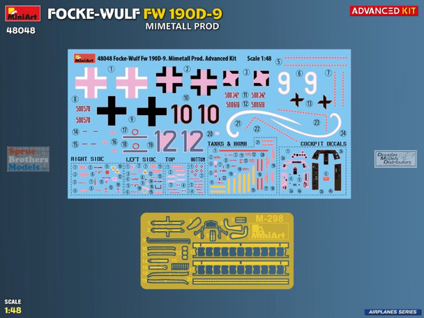 MIA48048 1:48 Miniart Fw190D-9 Mimetall Production [Advanced Kit]