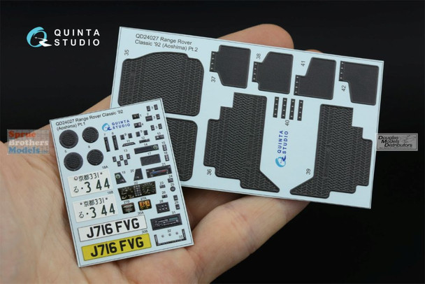 QTSQD24027 1:24 Quinta Studio 3D Decal -  Range Rover Classic 1992 (AOS kit)