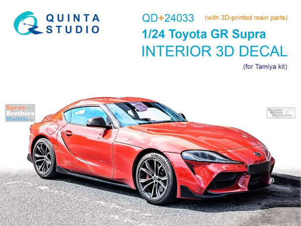 QTSQD24033R 1:24 Quinta Studio 3D Decal  -  Toyota GR Supra + Resin (TAM kit)