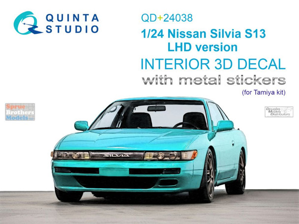 QTSQD24038R 1:24 Quinta Studio 3D Decal  -  Nissan Silvia S13 LHD Version (TAM kit)