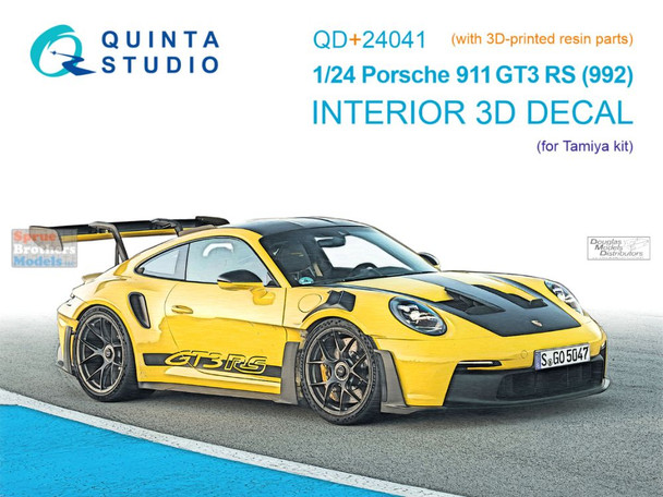 QTSQD24041R 1:24 Quinta Studio 3D Decal  -  Porsche 911 GT3 RS (992) + Resin (TAM kit)