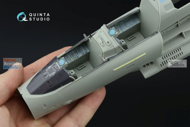 QTSQD32293 1:32 Quinta Studio 3D Decal - EF-2000B EF-2000T Eurofighter Typhoon Canopy Framing Extras Set (TRP kit)