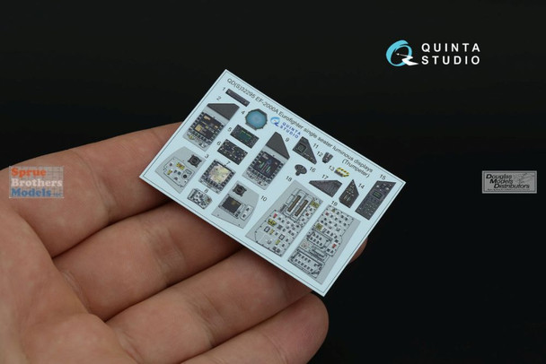 QTSQDS32295 1:32 Quinta Studio 3D Decal - EF-2000 EF-2000A Eurofighter Typhoon with Powered Up Displays (TRP kit) Small Version