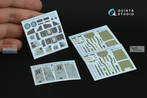 QTSQD32297 1:32 Quinta Studio 3D Decal - EF-2000B EF-2000T Eurofighter Typhoon with Powered Up Displays (TRP kit)