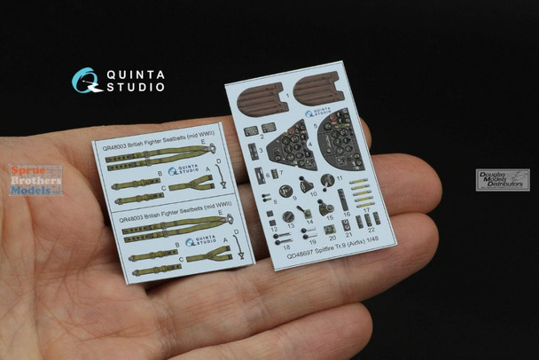 QTSQD48697 1:48 Quinta Studio 3D Decal - Spitfire TR.9 (AFX kit)