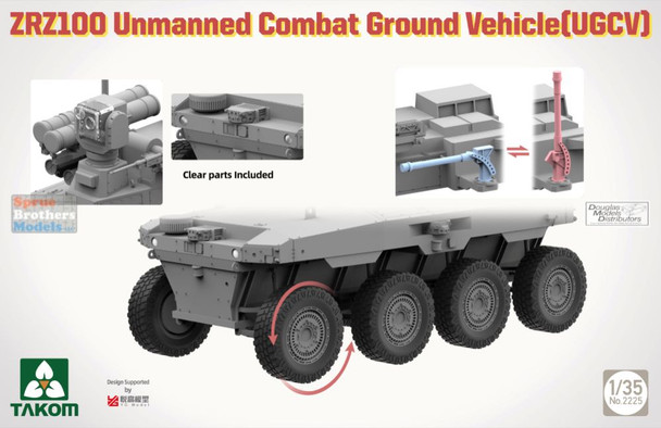 TAK02225 1:35 Takom ZRZ100 Unmanned Combat Ground Vehicle (UGCV)