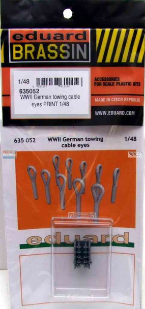 EDU635052 1:48 Eduard Brassin WW2 German Towing Cable Eyes