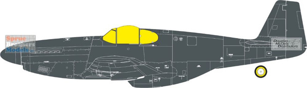 EDUJX352 1:32 Eduard Mask - P-51B Mustang Malcolm Hood Canopy TFACE (EDU kit)