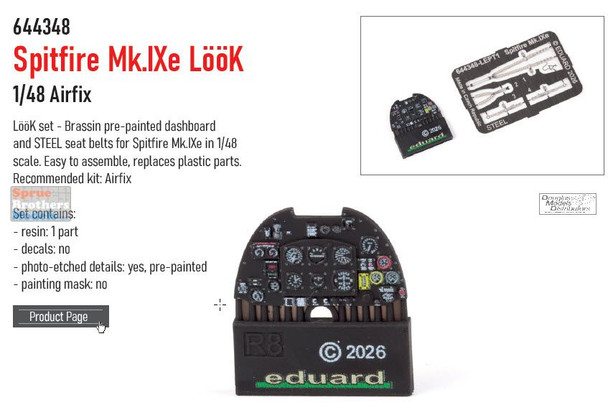 EDU644348 1:48 Eduard Look - Spitfire Mk.IXe (AFX kit)