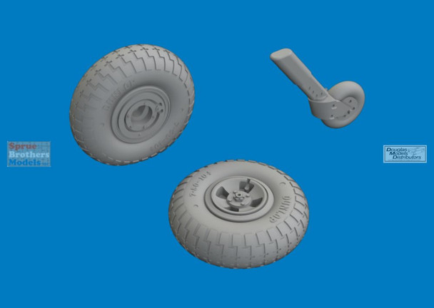 EDU6481206 1:48 Eduard Brassin - Spitfire Mk.IX Wheels (AFX kit)