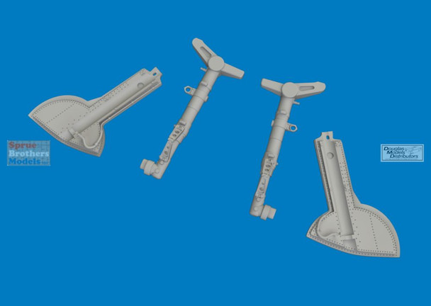 EDU6481207 1:48 Eduard Brassin - Spitfire Mk.IX Undercarriage Legs (AFX kit)