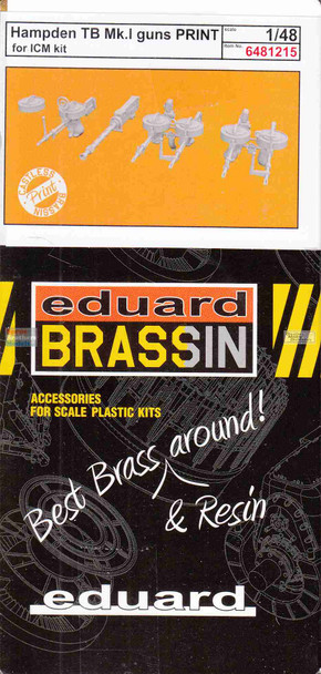 EDU6481215 1:48 Eduard Brassin - Hampden TB Mk.I Guns (ICM kit)