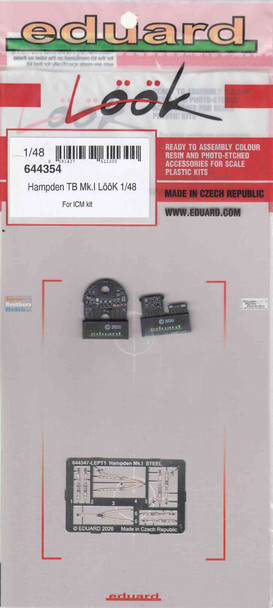 EDU644354 1:48 Eduard Look - Hampden TB Mk.I (ICM kit)