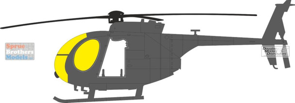 EDUEX1185 1:48 Eduard Mask - AH-6J Little Bird (ICM kit)