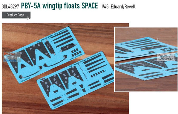 EDU3DL48297 1:48 Eduard SPACE - PBY-5A Catalina Wingtip Floats (EDU/REV kit)