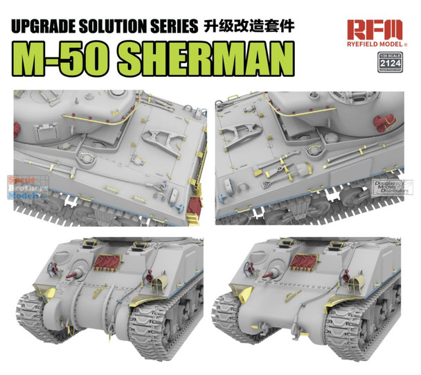 RFMRM2124 1:35 Rye Field Model M-50 Sherman Upgrade Set (RFM kit)