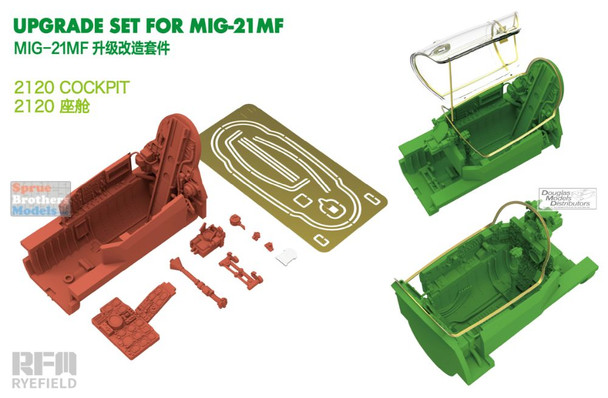 RFMRM2120 1:48 Rye Field Model MiG-21MF Fishbed Cockpit Set (RFM kit)