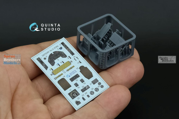 QTSQD72281R 1:72 Quinta Studio 3D Decal + Resin - Su-2 (ICM kit)