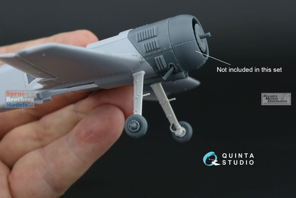 QTSQT48225R 1:48 Quinta Studio Su-31 Landing Gear & Wheels Set (QTS kit)