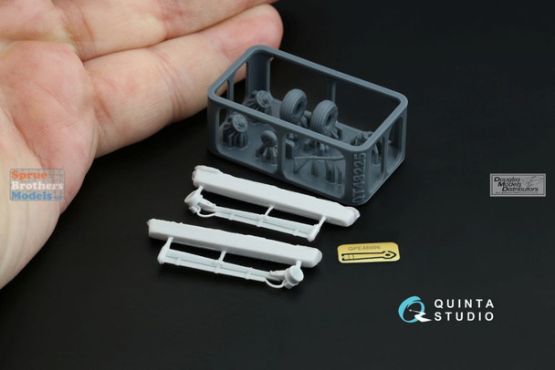 QTSQT48225R 1:48 Quinta Studio Su-31 Landing Gear & Wheels Set (QTS kit)