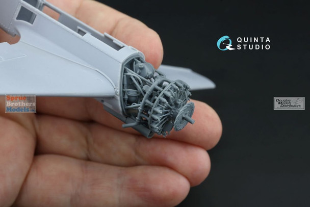QTSQT48227 1:48 Quinta Studio Su-31 Engine with Removed Cowls (QTS kit)
