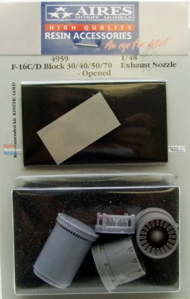 ARS4959 1:48 Aires F-16C F-16D Falcon Block 30/40/50/70 Exhaust Nozzle Opened (KIN kit)