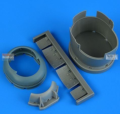 QBT49238 1:48 Quickboost F6F-3 Hellcat Cowling Early Closed Cooling Flaps (HBS kit)