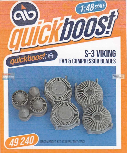 QBT49240 1:48 Quickboost S-3 Viking Fan & Compressor Blades (ITA kit)