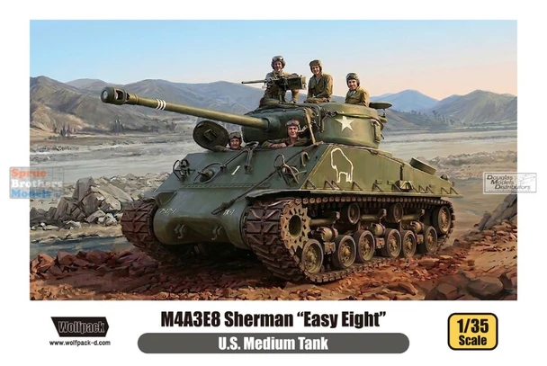 WPD13001 1:35 Wolfpack M4A3E8 Sherman 'Easy Eight'