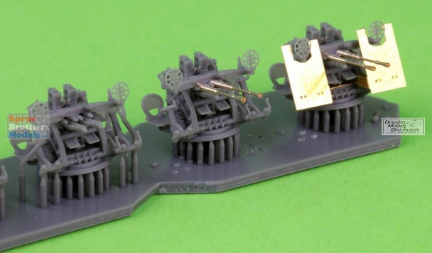 MASSM200011 1:200 Master Model IJN Type 96 25mm Twin Mount Early with Open Ring Sights (x4)