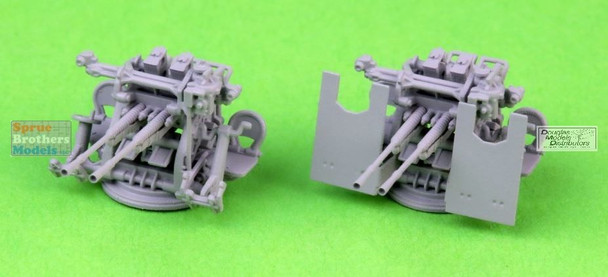 MASSM200012 1:200 Master Model IJN Type 96 25mm Twin Mount Late with Le Prieur Sights (x4)