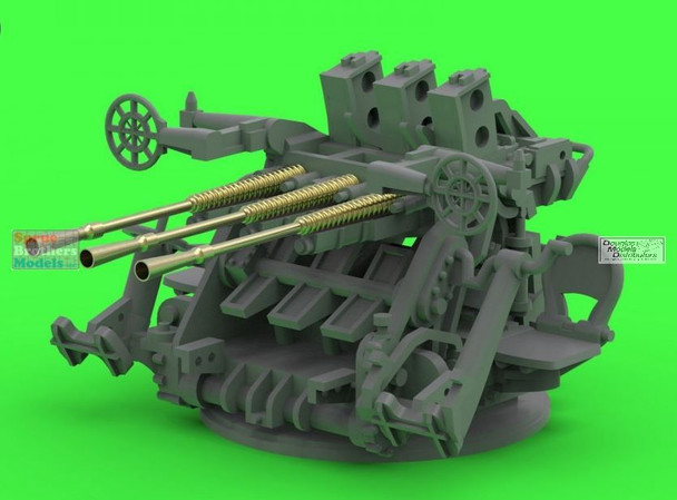 MASSM200013 1:200 Master Model IJN Type 96 25mm Triple Mount Early with Open Ring Sights (x4)