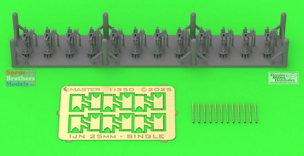 MASSM350121 1:350 Master Model IJN Type 96 25mm Single Mount (12pcs)