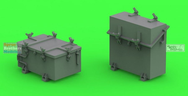 MASSM350126 1:350 Master Model IJN Type 96 25mm Ammo Boxes (Two Types)