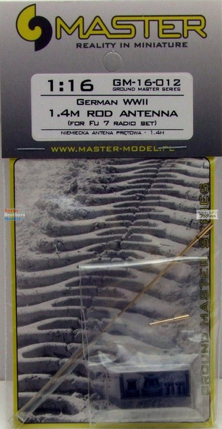 MASGM16012 1:16 Master Model German WW2 1.4m Rod Antenna (for Fu 7 Radio Set)