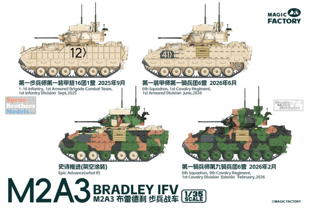 MGF2015 1:35 Magic Factory M2A3 Bradley IFV