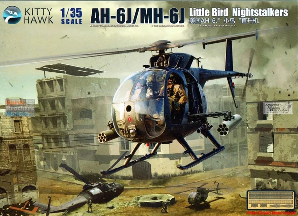 ONEZIMKH50003 1:35 Zimi Model Kitty Hawk AH-6J / MH-6J Little Bird Nightstalkers (BOX DAMAGE)